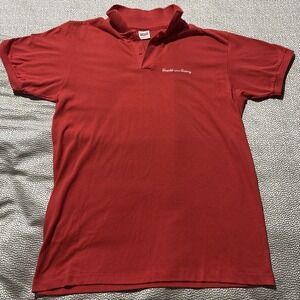 Men's Vintage Campbell Soup Red Polo Shirt XL Retro Anvil